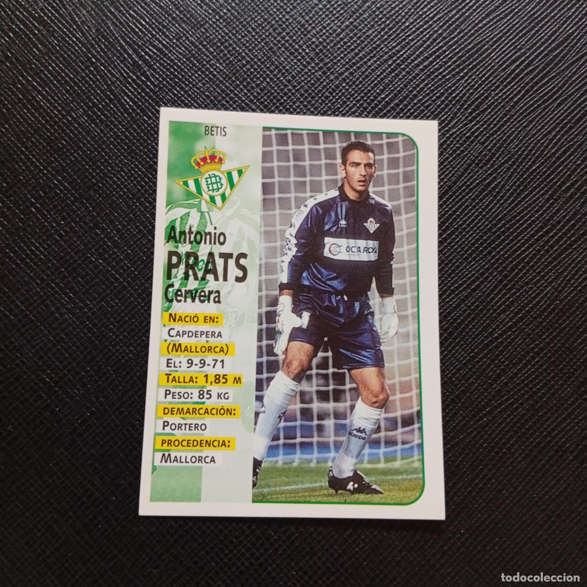 Cartes &agrave; collectionner de Football: 143 PRATS REAL BETIS PANINI 1998 1999 CROMO FUTBOL LIGA 98 99 - SIN PEGAR - A111 PG262