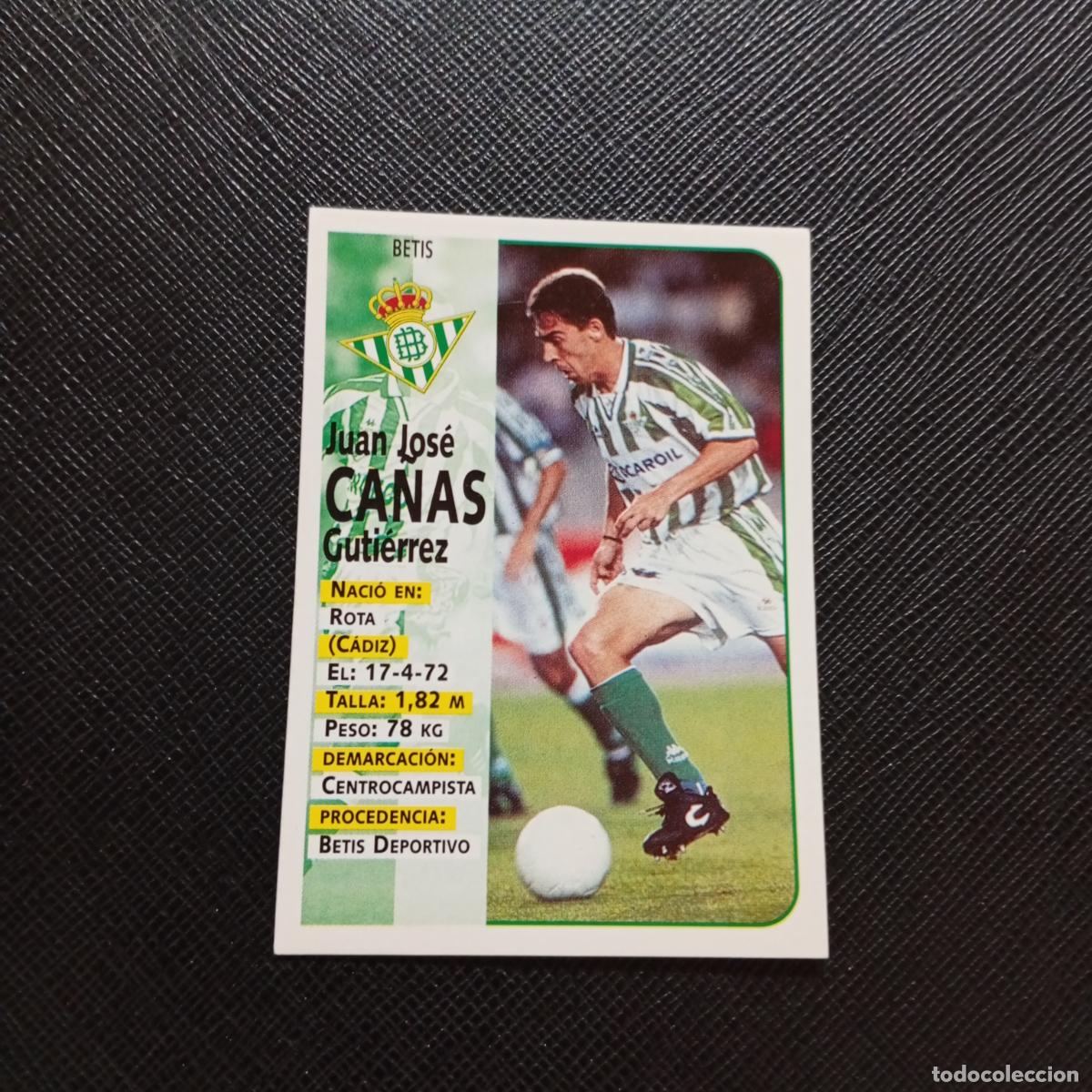 Cromos de F&uacute;tbol: 152 CA&Ntilde;AS REAL BETIS PANINI 1998 1999 CROMO FUTBOL LIGA 98 99 - SIN PEGAR - A111 PG262