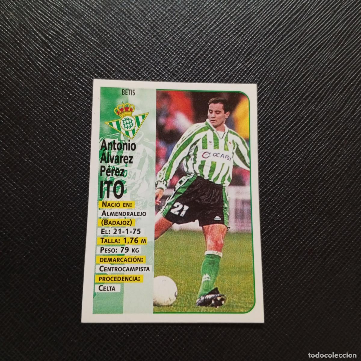 Cromos de F&uacute;tbol: 153A 153 A ITO REAL BETIS PANINI 1998 1999 CROMO FUTBOL LIGA 98 99 - SIN PEGAR - A111 PG262