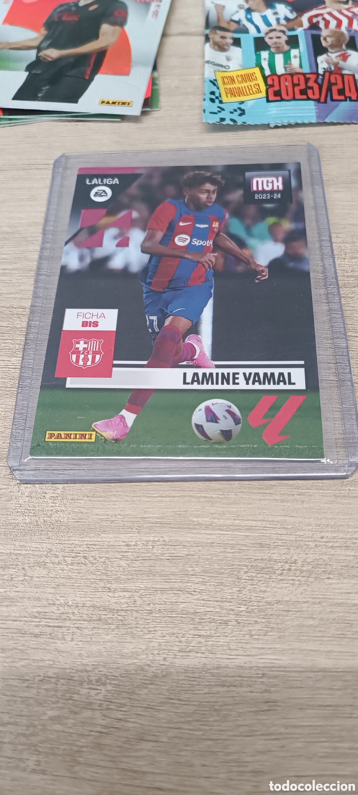 Cromos de F&uacute;tbol: Lamine Yamal Rookie Megacracks ficha Bis 23/24