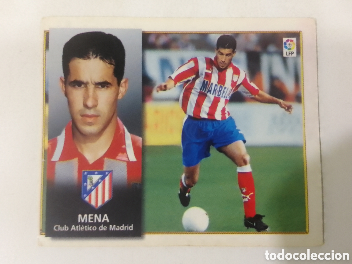 Cromos de F&uacute;tbol: Colecciones Este 98-99 Mena &bull; Atl&eacute;tico de Madrid. &Uacute;ltimos Fichajes n&deg; 1.