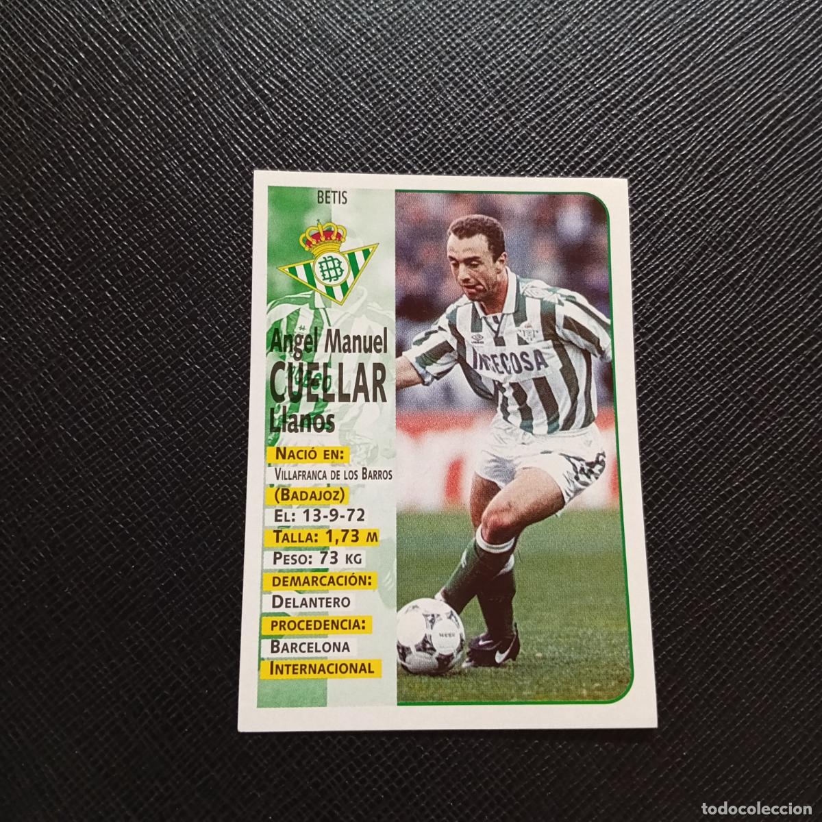 Cromos de F&uacute;tbol: 159 CUELLAR REAL BETIS PANINI 1998 1999 CROMO FUTBOL LIGA 98 99 - SIN PEGAR - A111 PG271 B