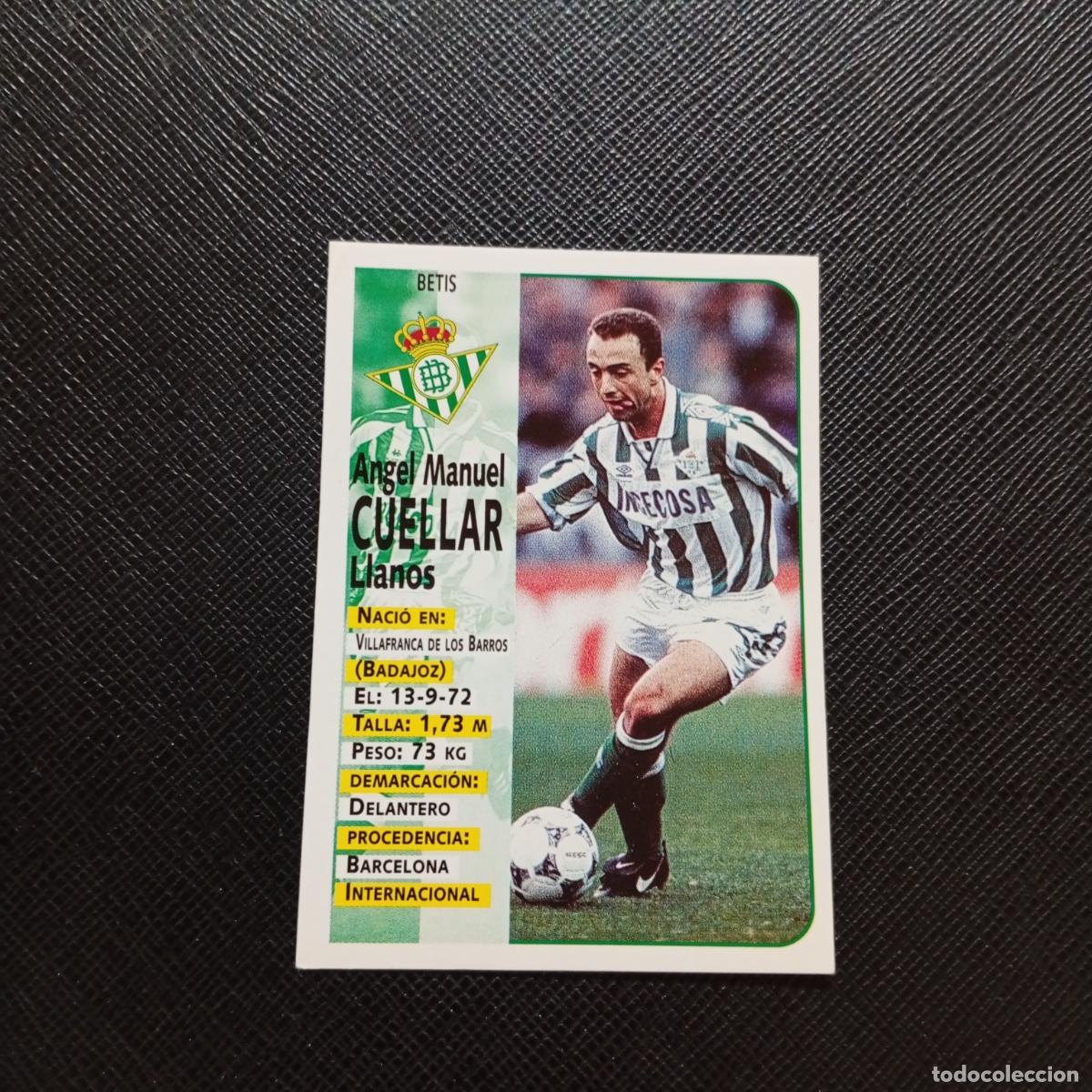 Cromos de F&uacute;tbol: 159 CUELLAR REAL BETIS PANINI 1998 1999 CROMO FUTBOL LIGA 98 99 - SIN PEGAR - A111 PG289