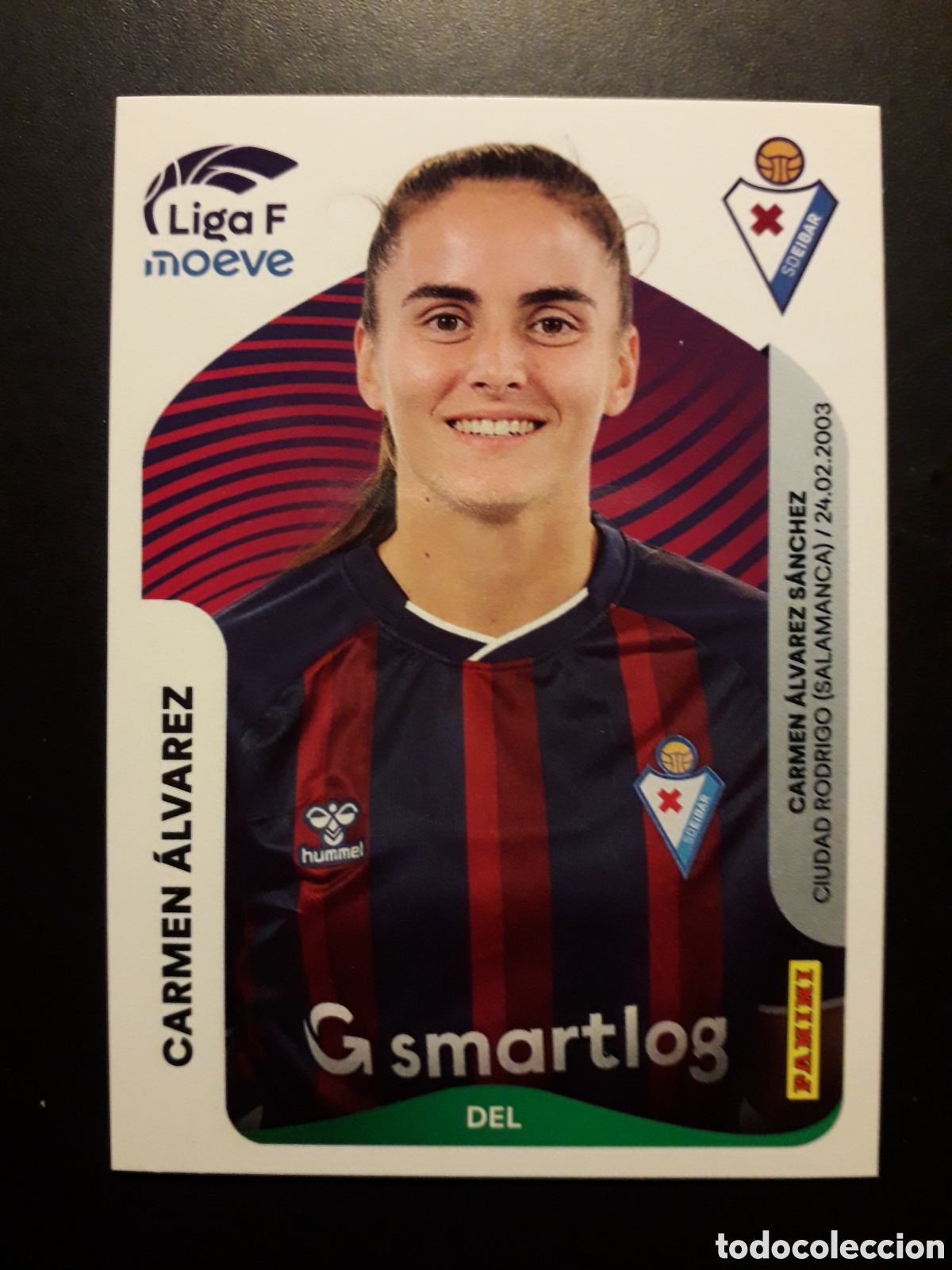 Cromos de F&uacute;tbol: CARMEN &Aacute;LVAREZ EIBAR N&deg; 180 A LIGA F FEMENINA 2025 2026 25 26 PANINI SIN PEGAR PEDIDO M&Iacute;NIMO 3&euro;