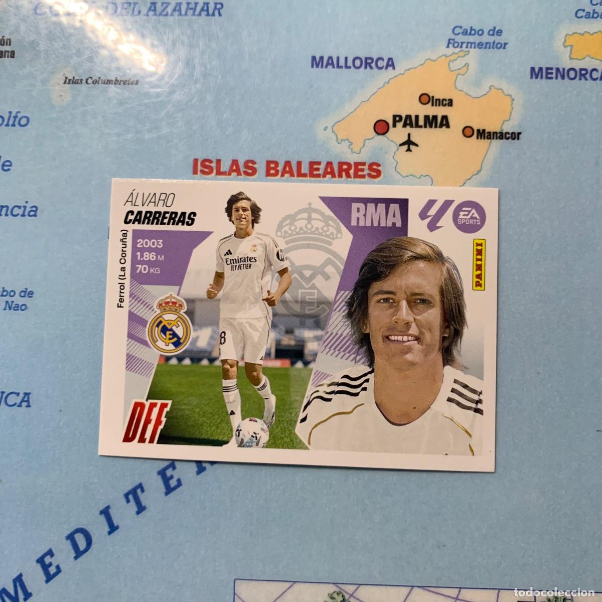 Cromos de F&uacute;tbol: Carreras &uacute;ltimo fichaje n&uacute;mero 18 Del Real Madrid cromo liga este 25-26 2025-2026