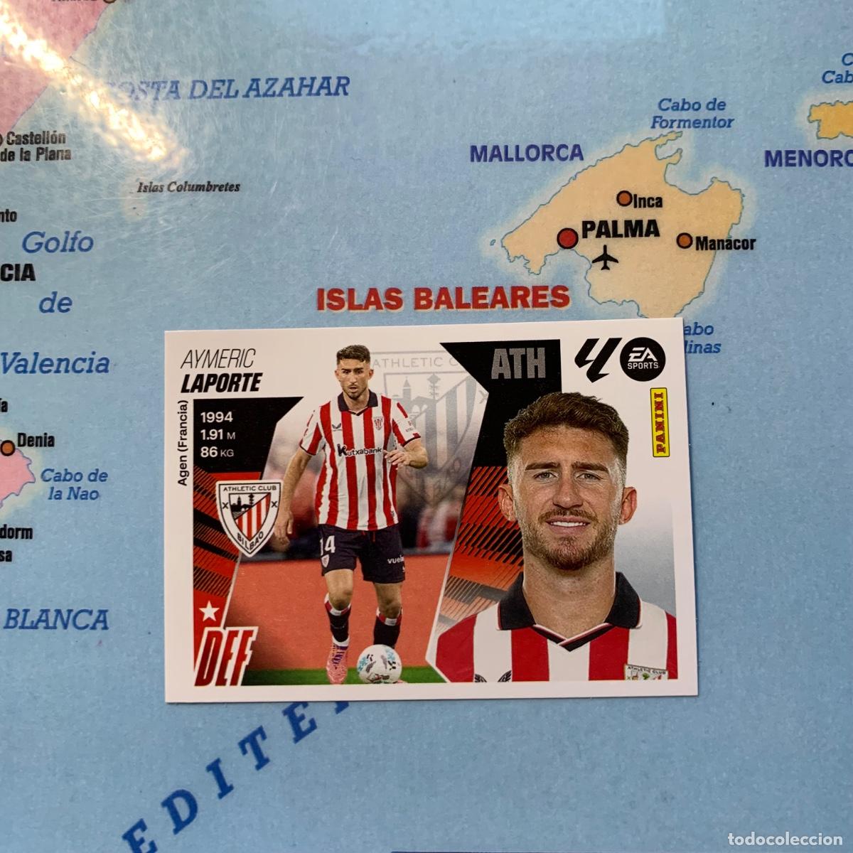 Cromos de F&uacute;tbol: Laporte &uacute;ltimo fichaje n&uacute;mero 66 Del Athletic de Bilbao cromo liga este 25-26 2025-2026