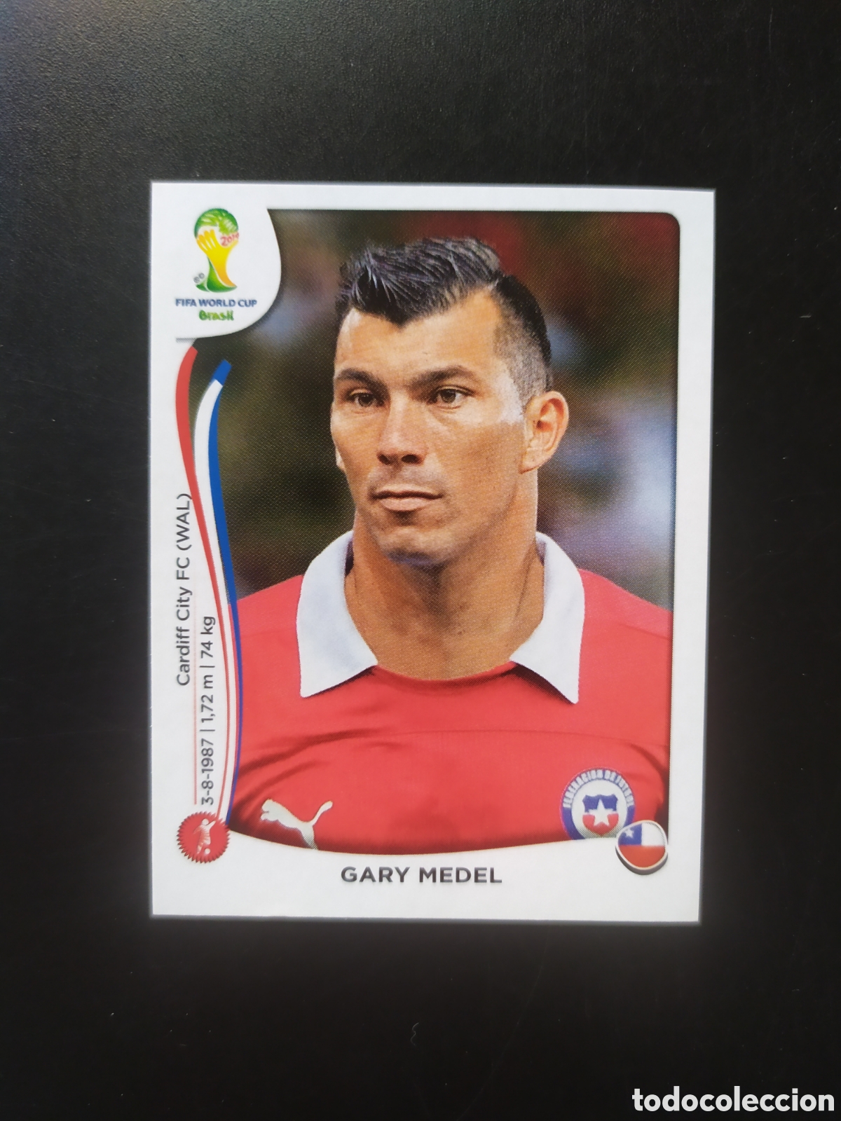 Cromos de F&uacute;tbol: Mundial FIFA Brasil 2014 panini Medel n&deg; 153 Chile