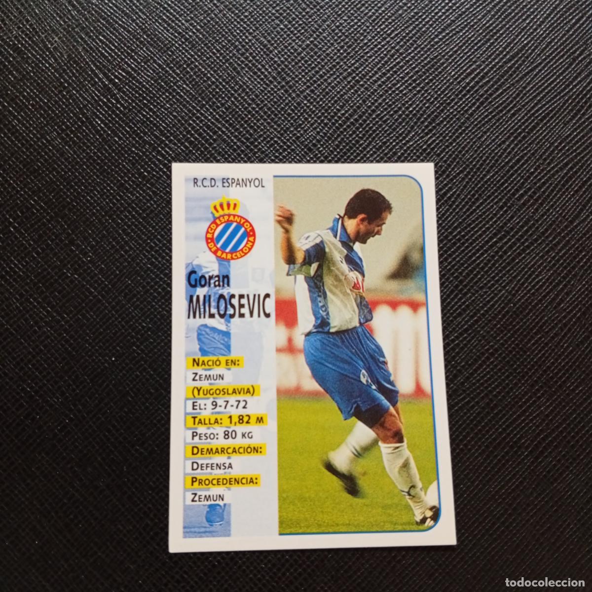 Fu&szlig;ball-Sticker: 185 MILOSEVIC ESPA&Ntilde;OL PANINI 1998 1999 CROMO FUTBOL LIGA 98 99 - SIN PEGAR - A111 PG298 BAJA B