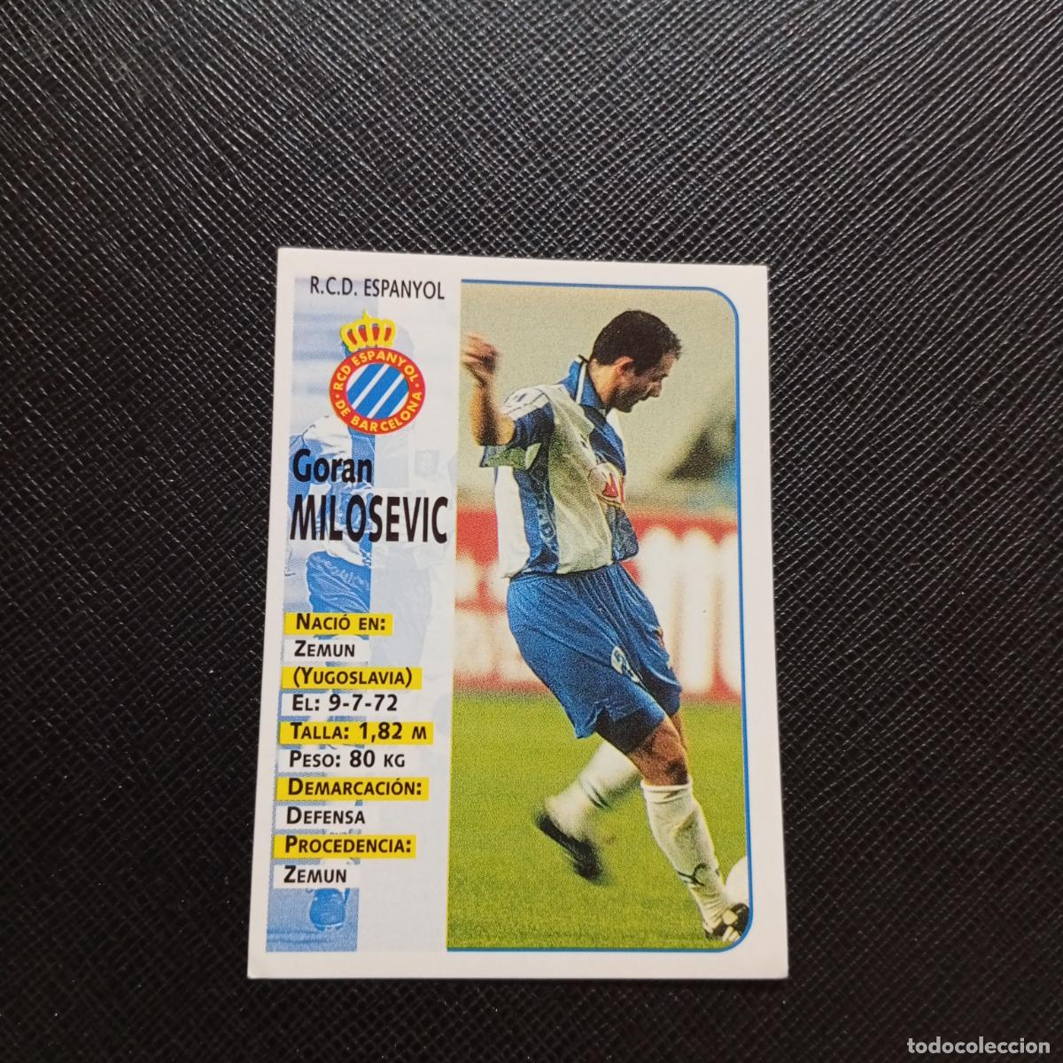 Fu&szlig;ball-Sticker: 185 MILOSEVIC ESPA&Ntilde;OL PANINI 1998 1999 CROMO FUTBOL LIGA 98 99 - SIN PEGAR - A111 PG307 BAJA
