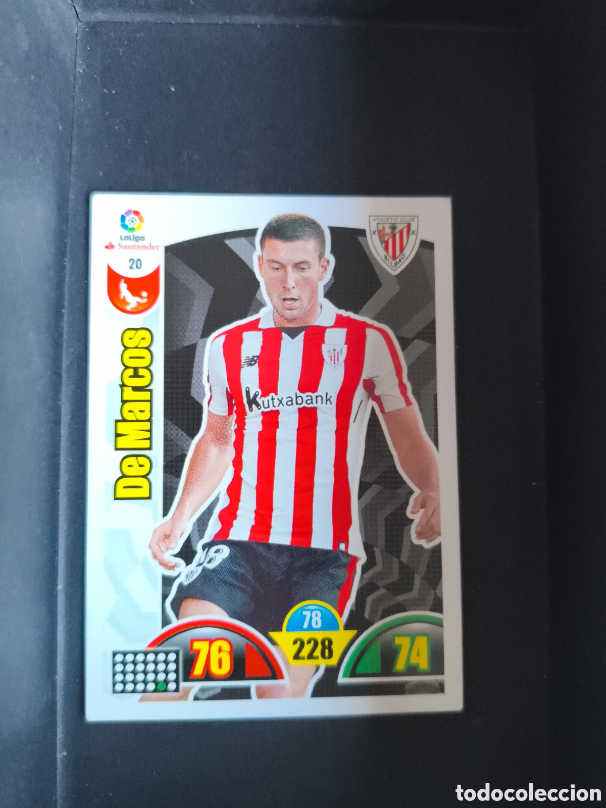Fu&szlig;ball-Sticker: DE MARCOS 20 Athletic Club Bilbao 2017-2018 Adrenalyn XL Panini