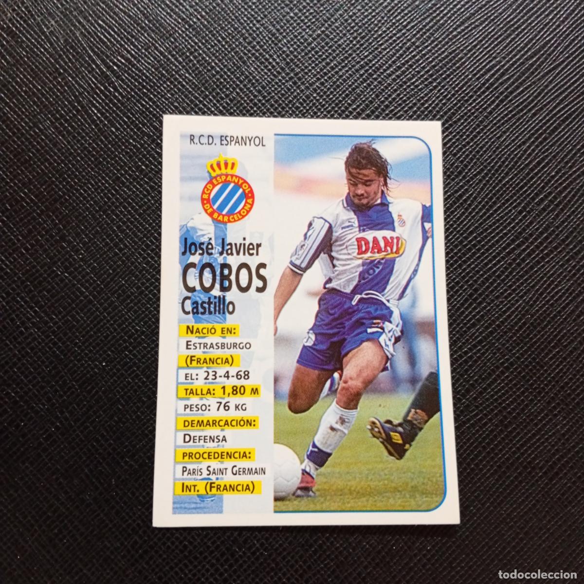 Fu&szlig;ball-Sticker: 186 COBOS ESPA&Ntilde;OL PANINI 1998 1999 CROMO FUTBOL LIGA 98 99 - SIN PEGAR - A111 PG307