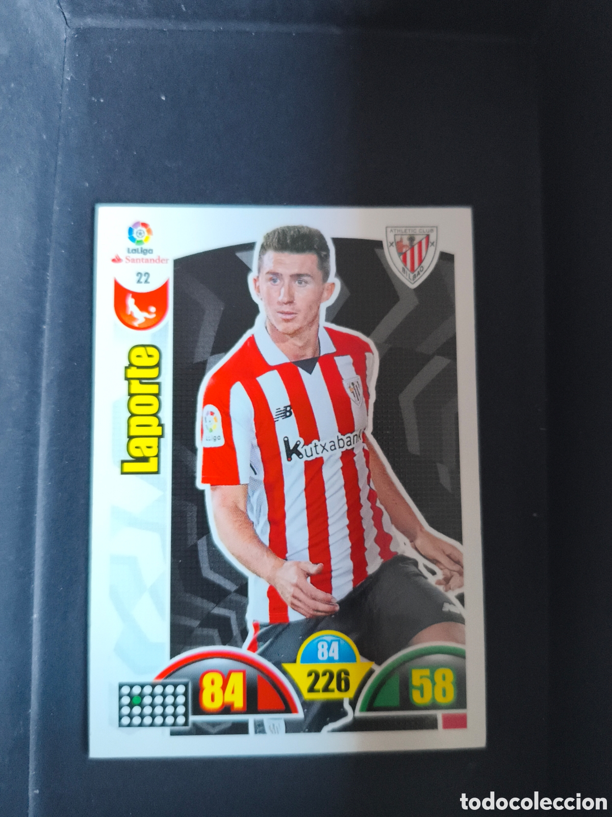 Fu&szlig;ball-Sticker: LAPORTE 22 Athletic Club Bilbao 2017-2018 Adrenalyn XL Panini