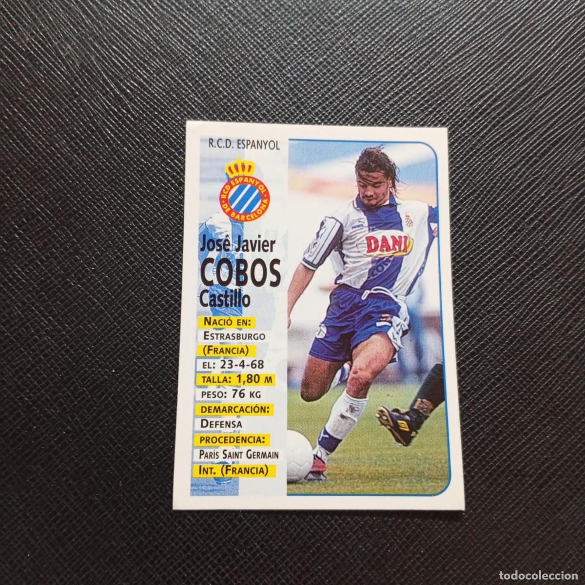 Fu&szlig;ball-Sticker: 186 COBOS ESPA&Ntilde;OL PANINI 1998 1999 CROMO FUTBOL LIGA 98 99 - SIN PEGAR - A111 PG289