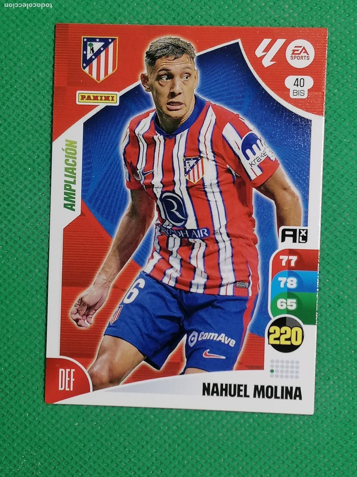 Fu&szlig;ball-Sticker: 40 BIS 40BIS NAHUEL MOLINA ATLETICO MADRID AMPLIACION ⚽ PANINI LIGA ADRENALYN XL 2024 2025 24 25 ⚽