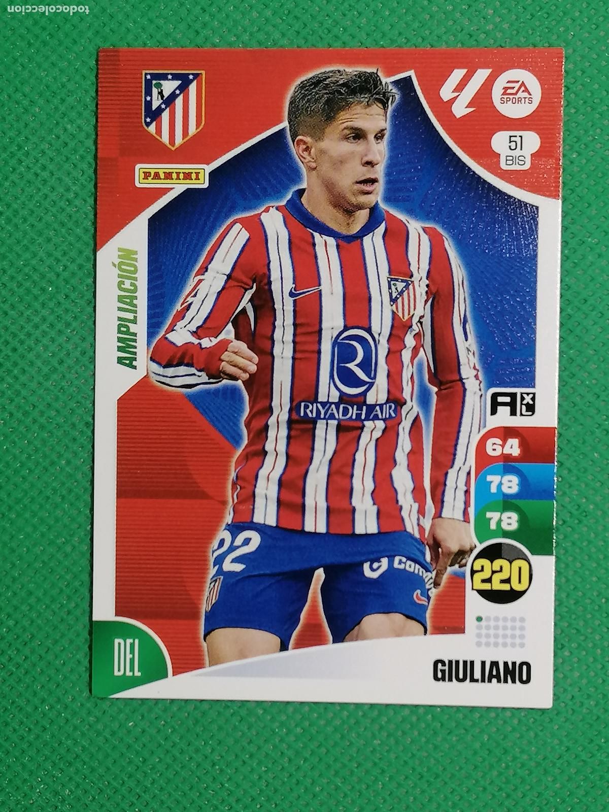 Fu&szlig;ball-Sticker: 51 BIS 51BIS GIULIANO SIMEONE ATLETICO MADRID AMPLIACION ⚽ LIGA ADRENALYN XL 2024 2025 24 25 ⚽