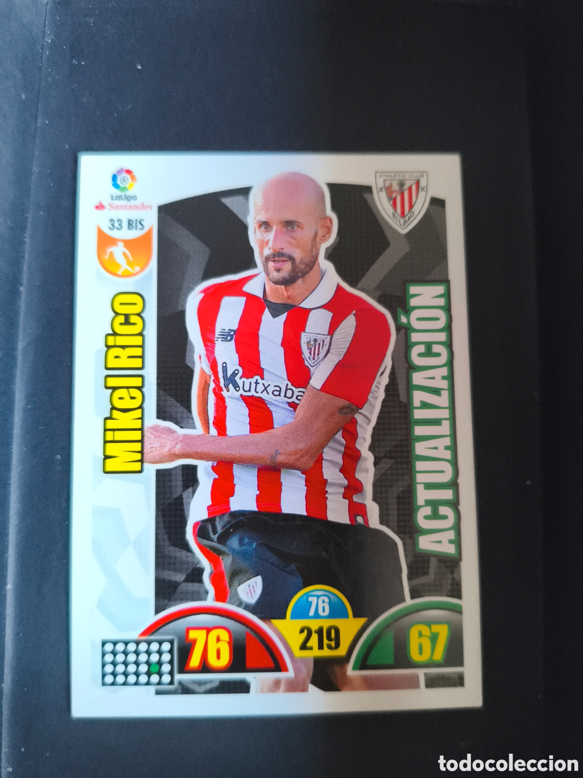 Cromos de F&uacute;tbol: MIKEL RICO 33bis Athletic Club Bilbao 2017-2018 Adrenalyn XL Panini
