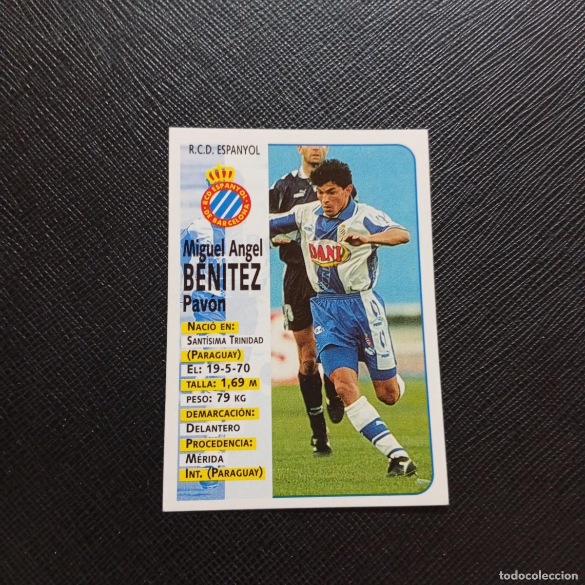 Cromos de Futebol: 194 BENITEZ ESPA&Ntilde;OL PANINI 1998 1999 CROMO FUTBOL LIGA 98 99 - SIN PEGAR - A111 PG334 B