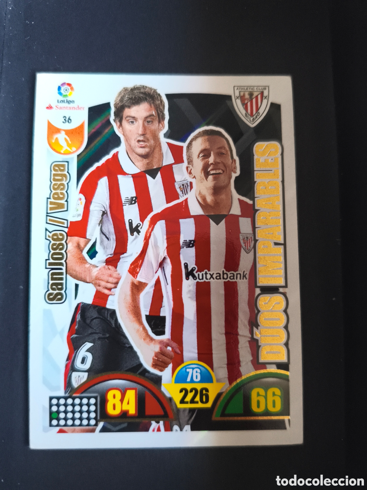 Cromos de F&uacute;tbol: SAN JOSE/VESGA 36 duos imparables Athletic Club Bilbao 2017-2018 Adrenalyn XL Panini
