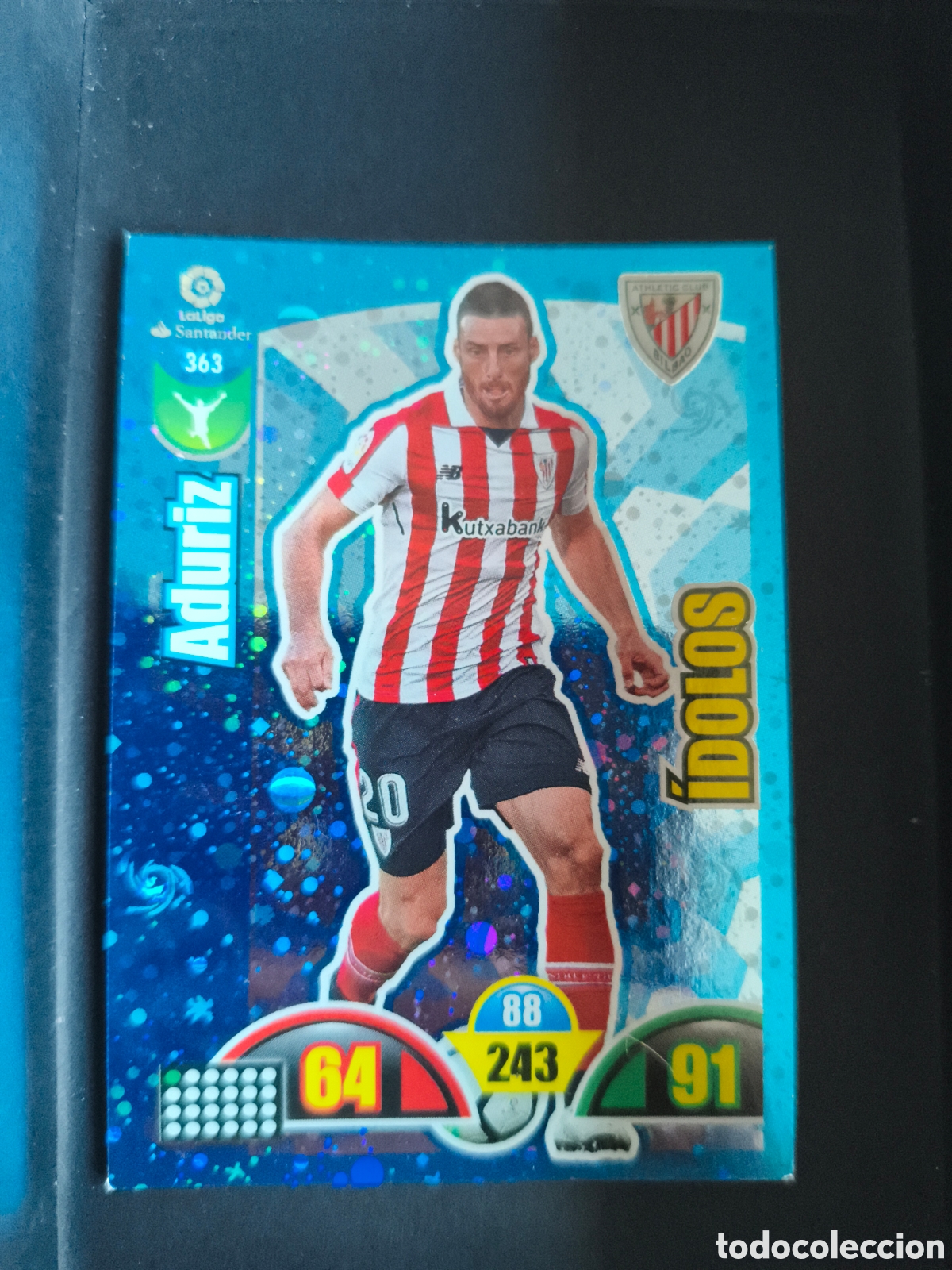 Cromos de F&uacute;tbol: ADURIZ 363 &iacute;dolos Athletic Club Bilbao 2017-2018 Adrenalyn XL Panini