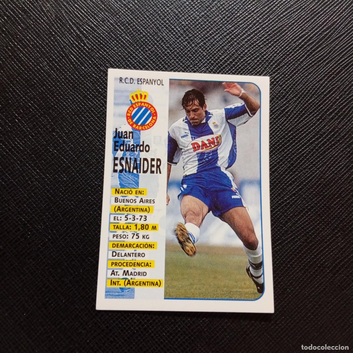Cromos de F&uacute;tbol: 196 ESNAIDER ESPA&Ntilde;OL PANINI 1998 1999 CROMO FUTBOL LIGA 98 99 - SIN PEGAR - A111 PG334