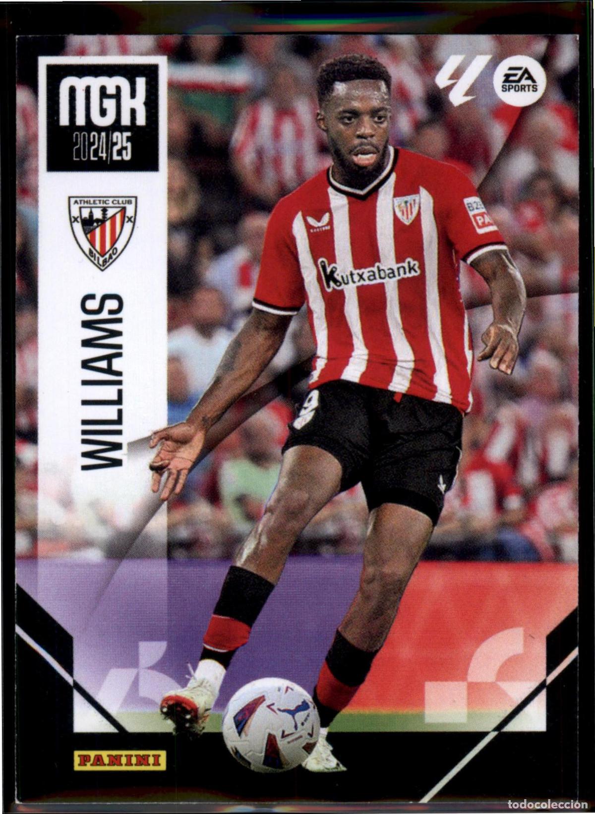 Cromos de F&uacute;tbol: Williams N&ordm; 54 Athletic Club LaLiga Santander Megacracks 2024 2025 Panini 24 25