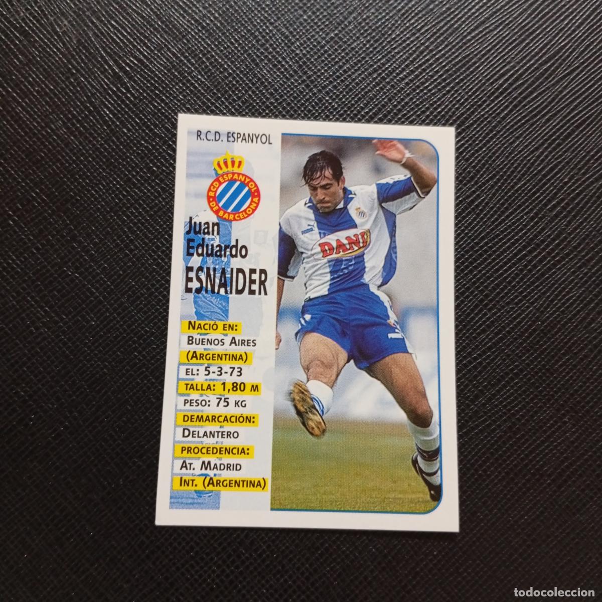 Cromos de F&uacute;tbol: 196 ESNAIDER ESPA&Ntilde;OL PANINI 1998 1999 CROMO FUTBOL LIGA 98 99 - SIN PEGAR - A111 PG352