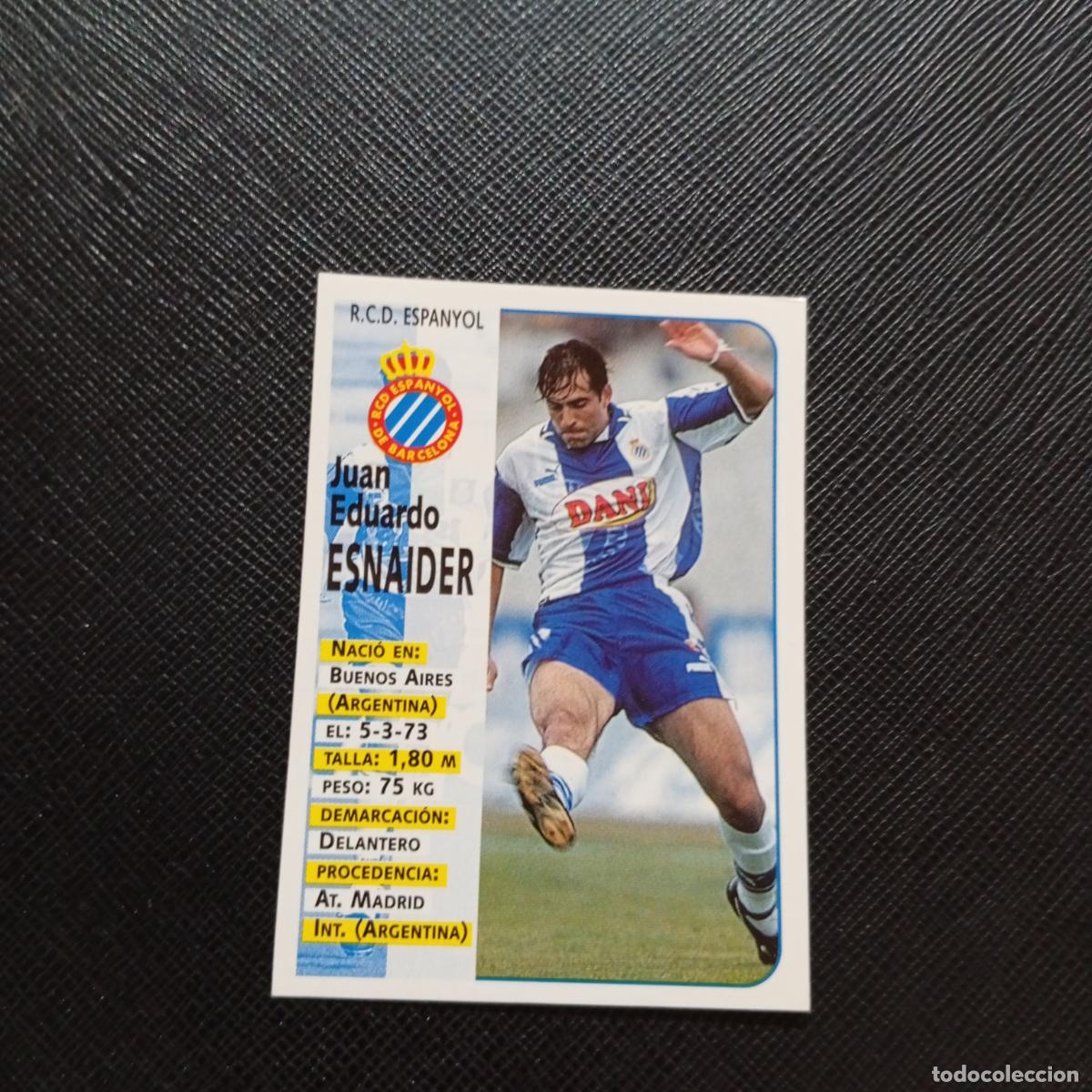 Cromos de F&uacute;tbol: 196 ESNAIDER ESPA&Ntilde;OL PANINI 1998 1999 CROMO FUTBOL LIGA 98 99 - SIN PEGAR - A111 PG352 B