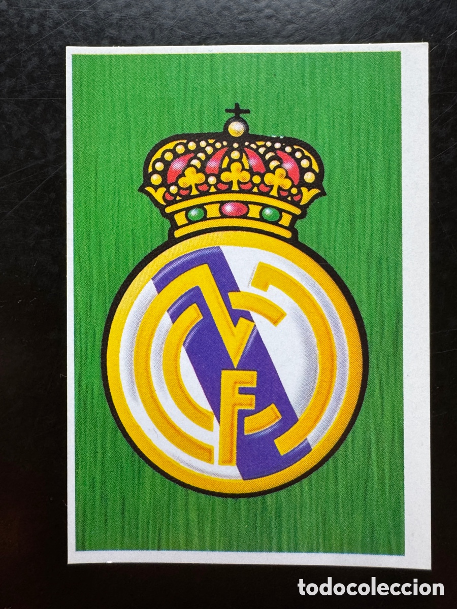 Cromos de F&uacute;tbol: Escudo Real Madrid Liga Este 1988/89