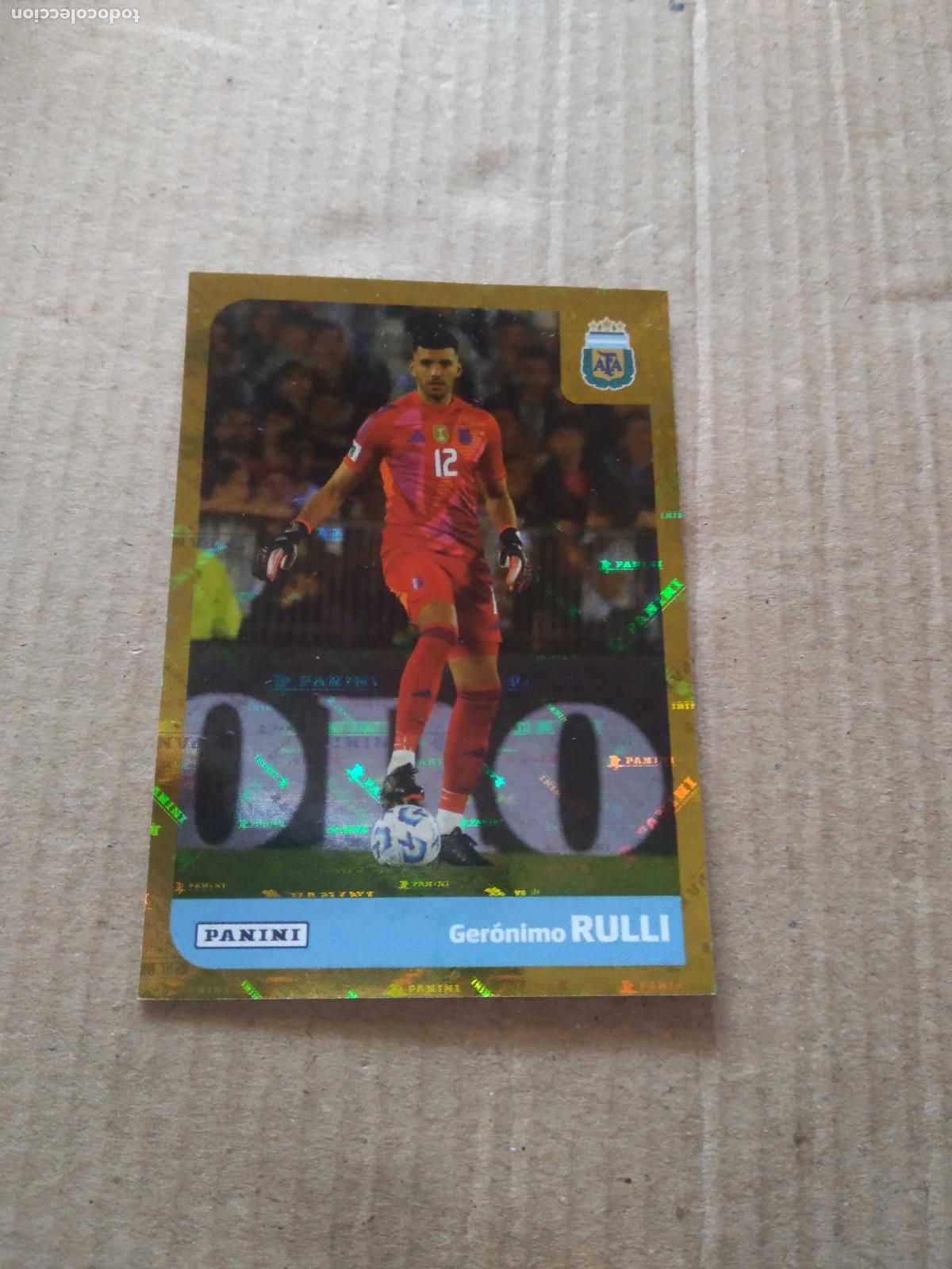 Cromos de F&uacute;tbol: ARG 2 geronimo rulli SELECCION NACIONAL CROMO FUTBOL ARGENTINO PANINI LIGA ARGENTINA 2025