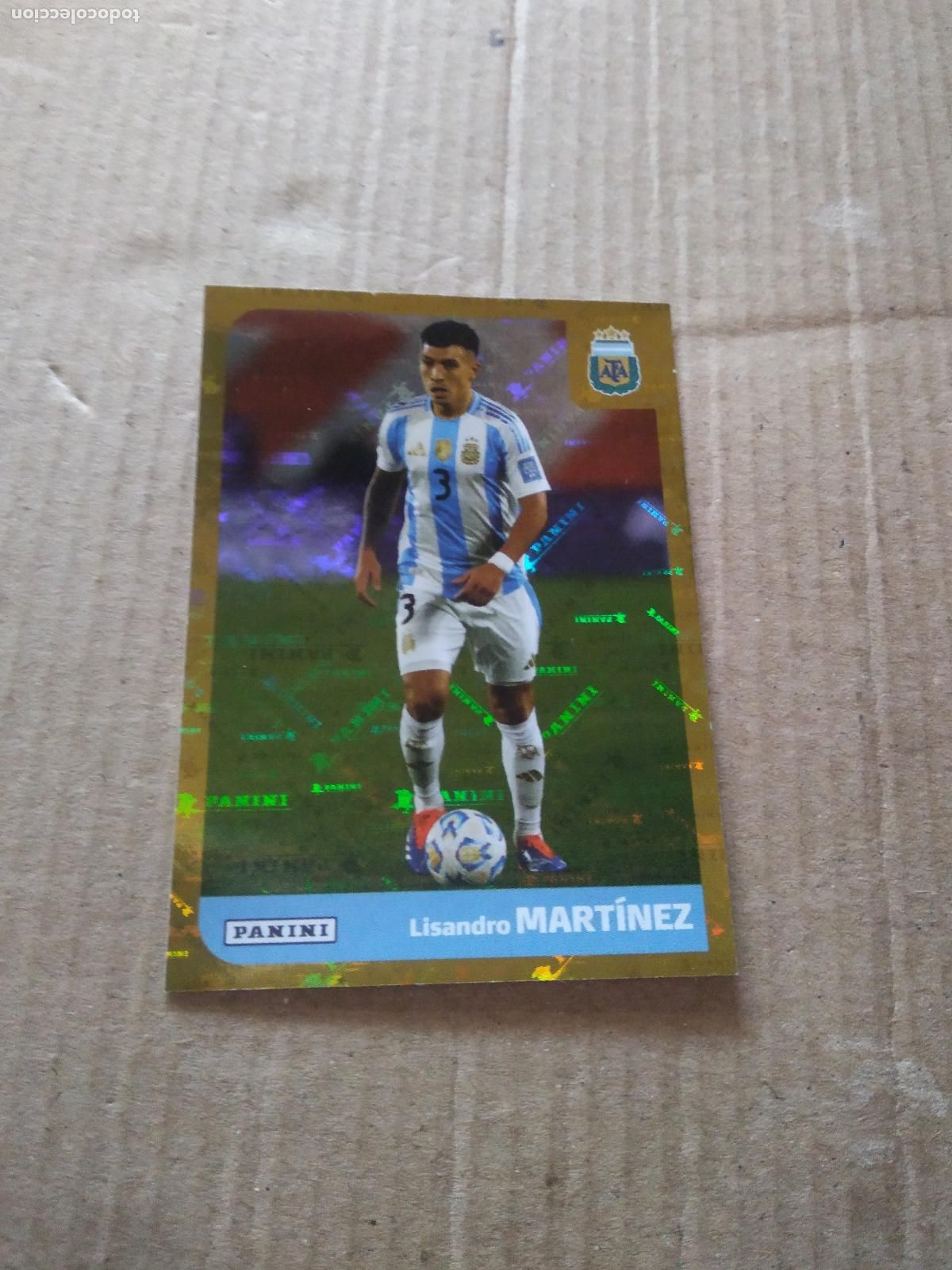 Cromos de F&uacute;tbol: ARG 5 LISANDRO MARTINEZ SELECCION NACIONAL CROMO FUTBOL ARGENTINO PANINI LIGA ARGENTINA 2025