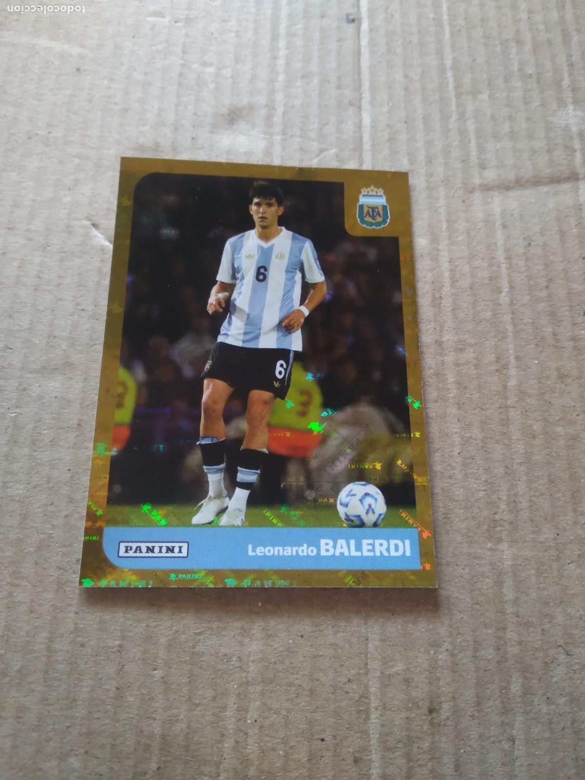 Cromos de F&uacute;tbol: ARG 6 LEONARDO BALERDI SELECCION NACIONAL CROMO FUTBOL ARGENTINO PANINI LIGA ARGENTINA 2025