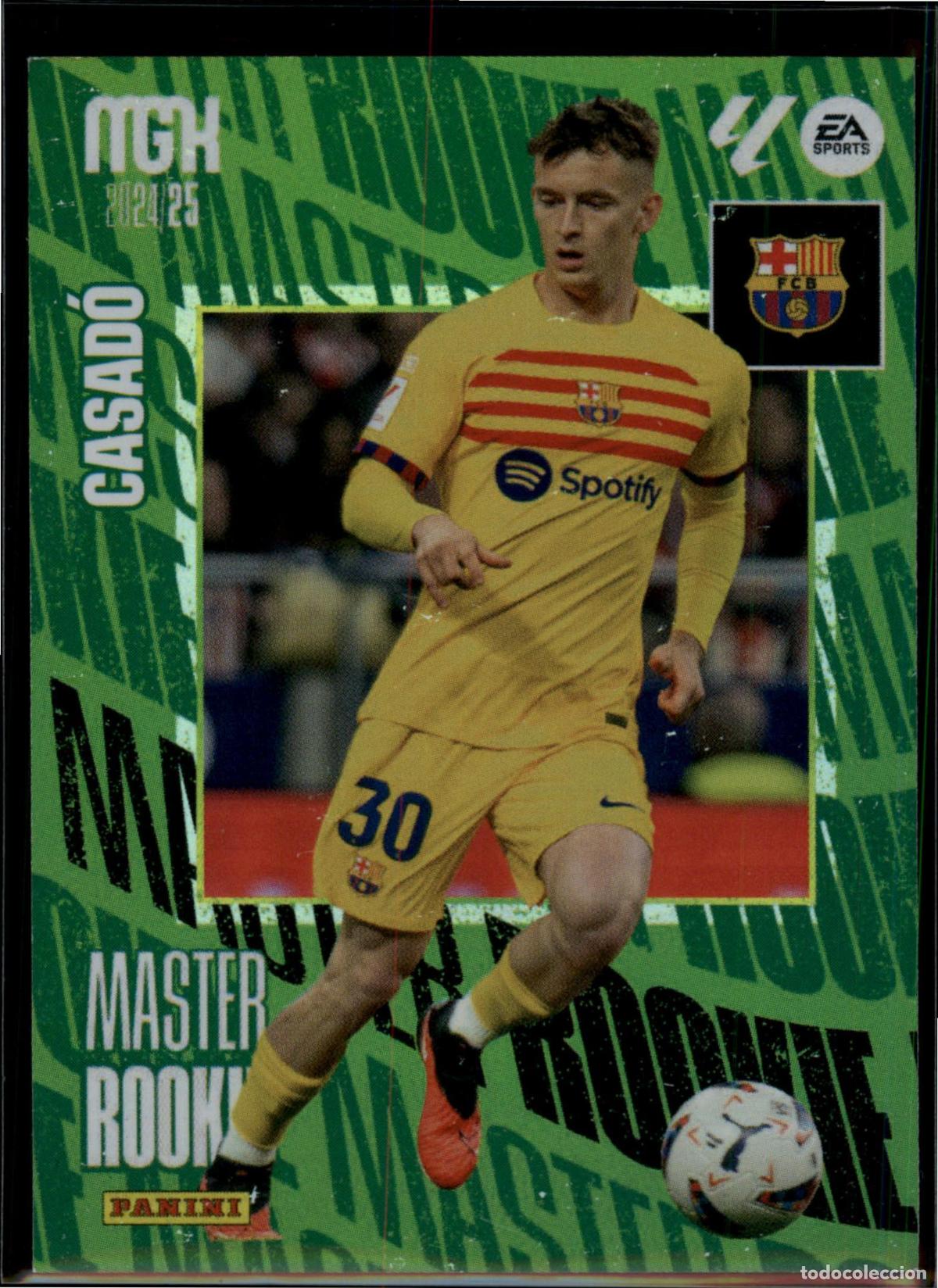 Cromos de F&uacute;tbol: Casad&oacute; Master Rookie N&ordm; 409 Bar&ccedil;a (Barcelona) LaLiga Santander Megacracks 2024 2025 Panini 24 25