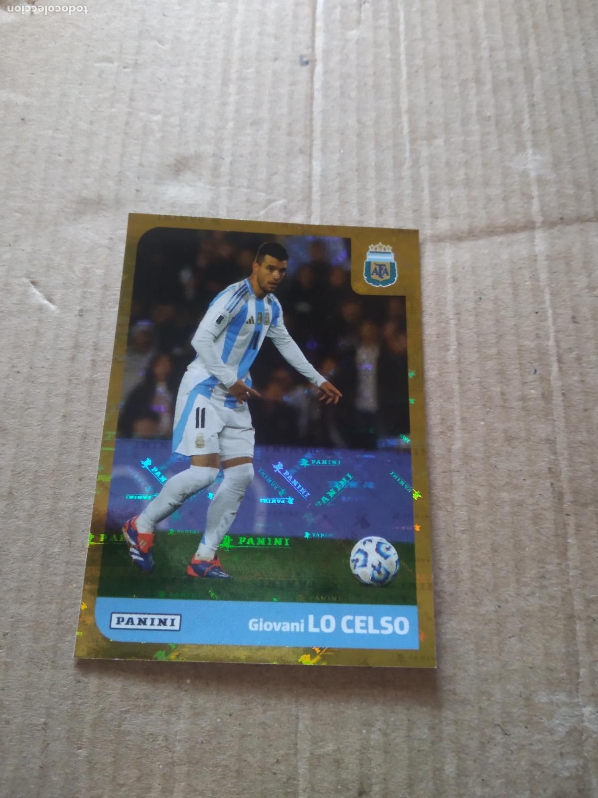 Cromos de F&uacute;tbol: ARG 13 LO CELSO SELECCION NACIONAL CROMO FUTBOL ARGENTINO PANINI LIGA ARGENTINA 2025