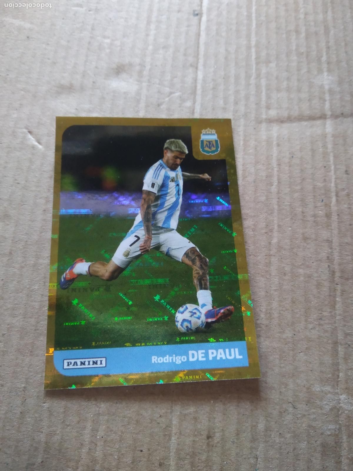 Football Stickers: ARG 16 RODRIGO DE PAUL SELECCION NACIONAL CROMO FUTBOL ARGENTINO PANINI LIGA ARGENTINA 2025