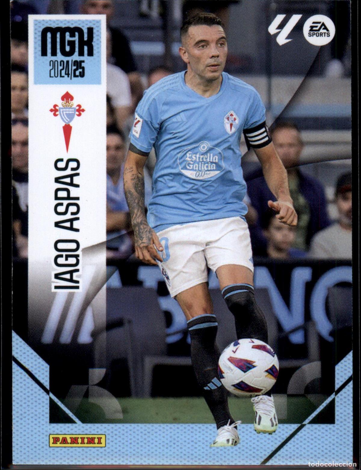 Football Stickers: Iago Aspas N&ordm; 124 RC Celta LaLiga Santander Megacracks 2024 2025 Panini 24 25