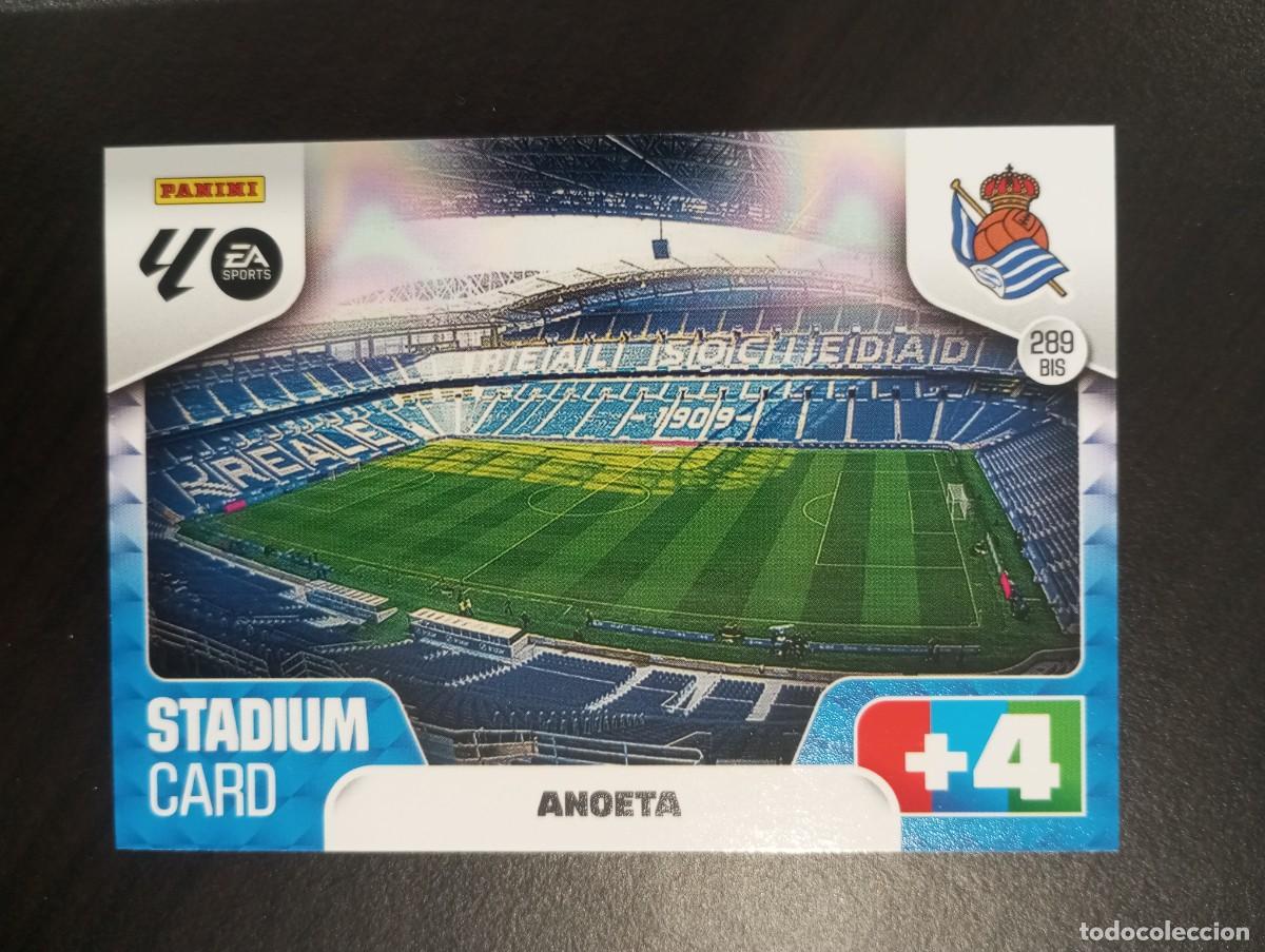 Football Stickers: CARD ADRENALYN XL PANINI 2025-2026 25 26 ESTADIO ANOETA REAL SOCIEDAD 289 BIS