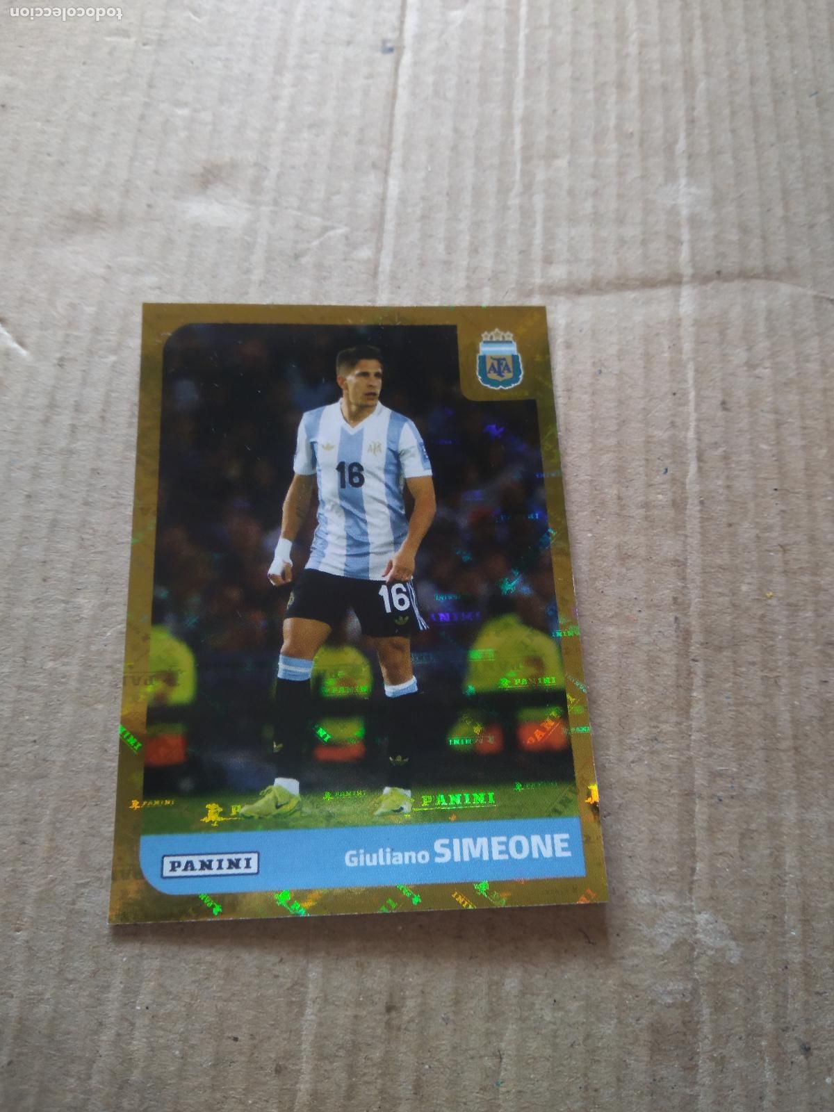 Cromos de Futebol: ARG 18 GIULIANO SIMEONE ROOKIE SELECCION NACIONAL CROMO FUTBOL ARGENTINO PANINI LIGA ARGENTINA 2025