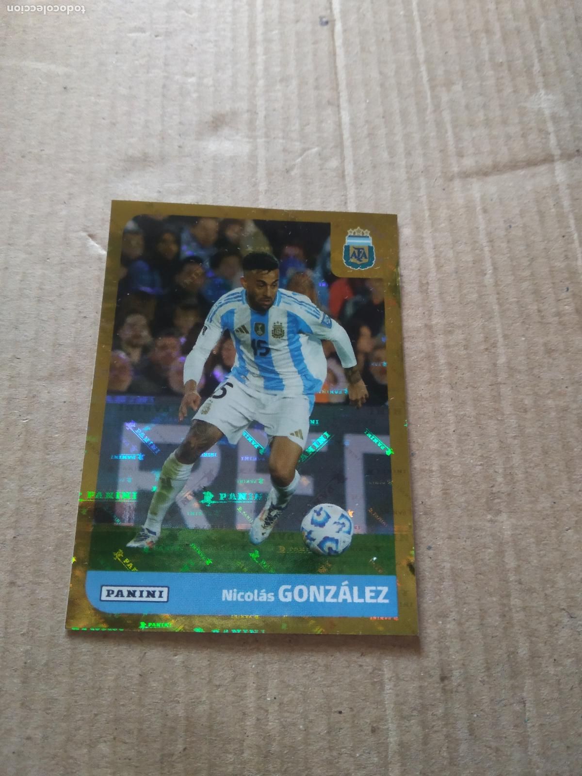Cromos de Futebol: ARG 23 NICOLAS GONZALEZ SELECCION NACIONAL CROMO FUTBOL ARGENTINO PANINI LIGA ARGENTINA 2025