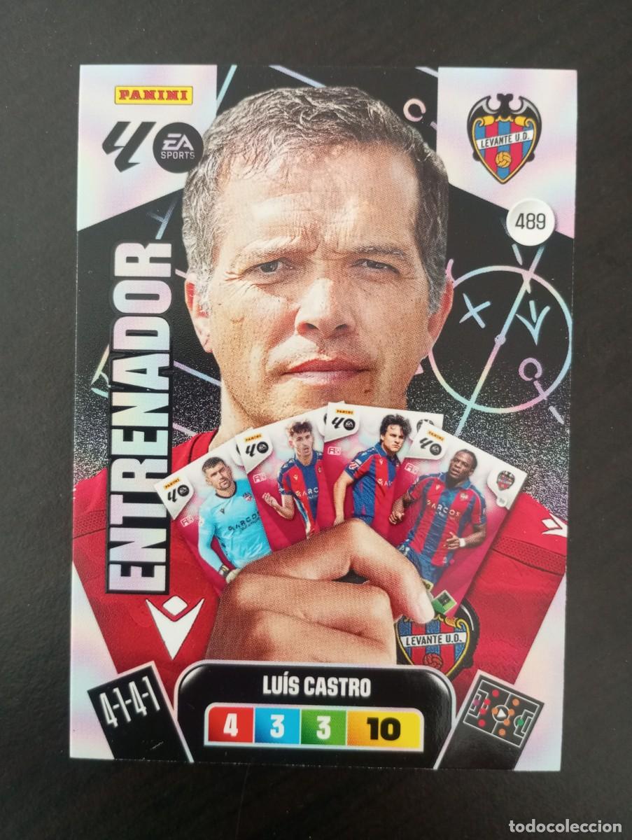 Figurine di Calcio: CARD ADRENALYN XL PANINI 2025-2026 25 26 ENTRENADOR LUIS CASTRO LEVANTE 489