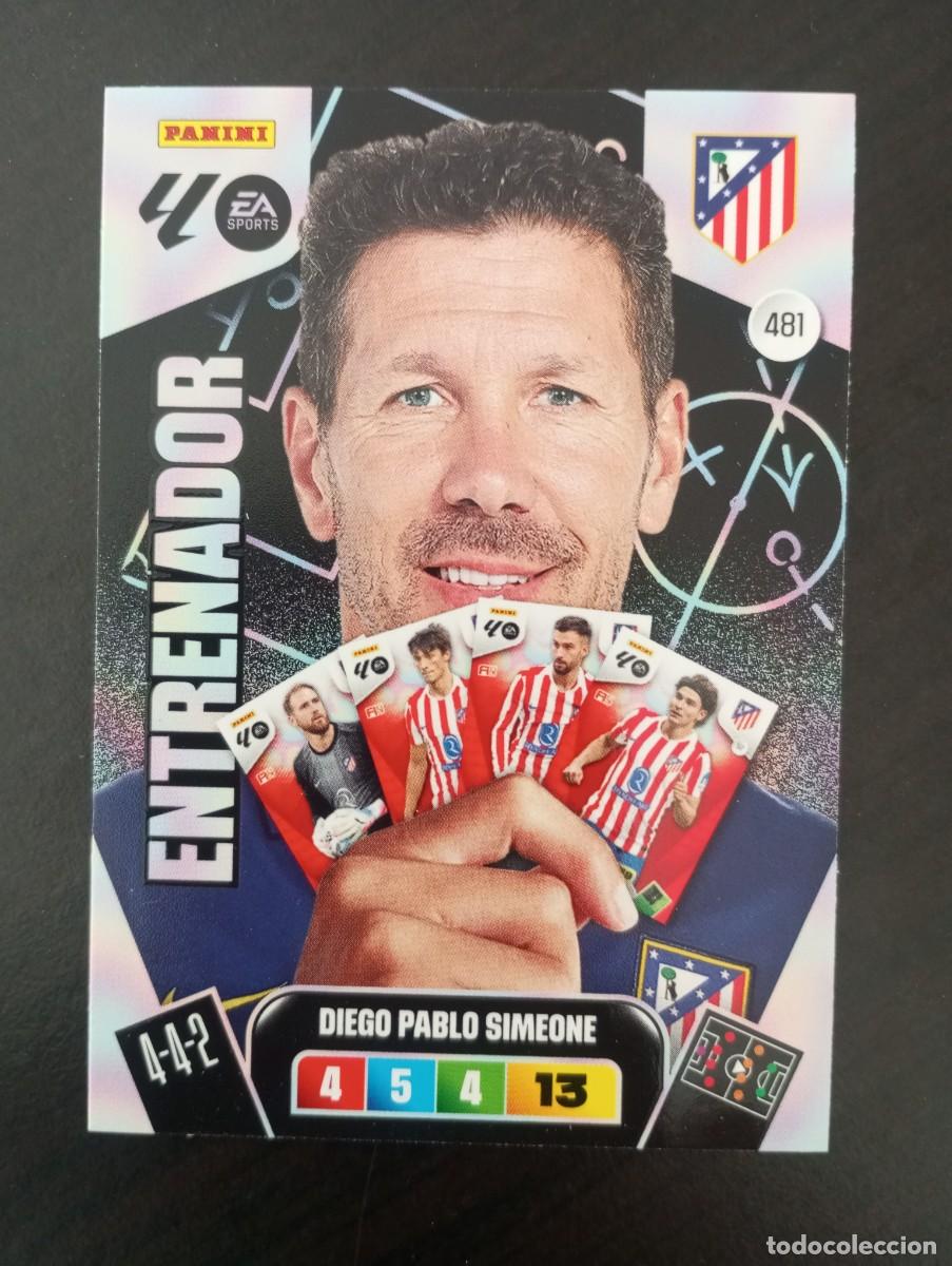 Figurine di Calcio: CARD ADRENALYN XL PANINI 2025-2026 25 26 ENTRENADOR DIEGO PABLO SIMEONE ATLETICO MADRID 481