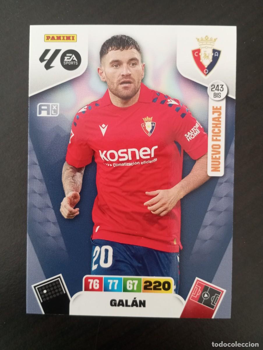 Figurine di Calcio: CARD ADRENALYN XL PANINI 2025-2026 25 26 NUEVO FICHAJE GALAN OSASUNA 243 BIS