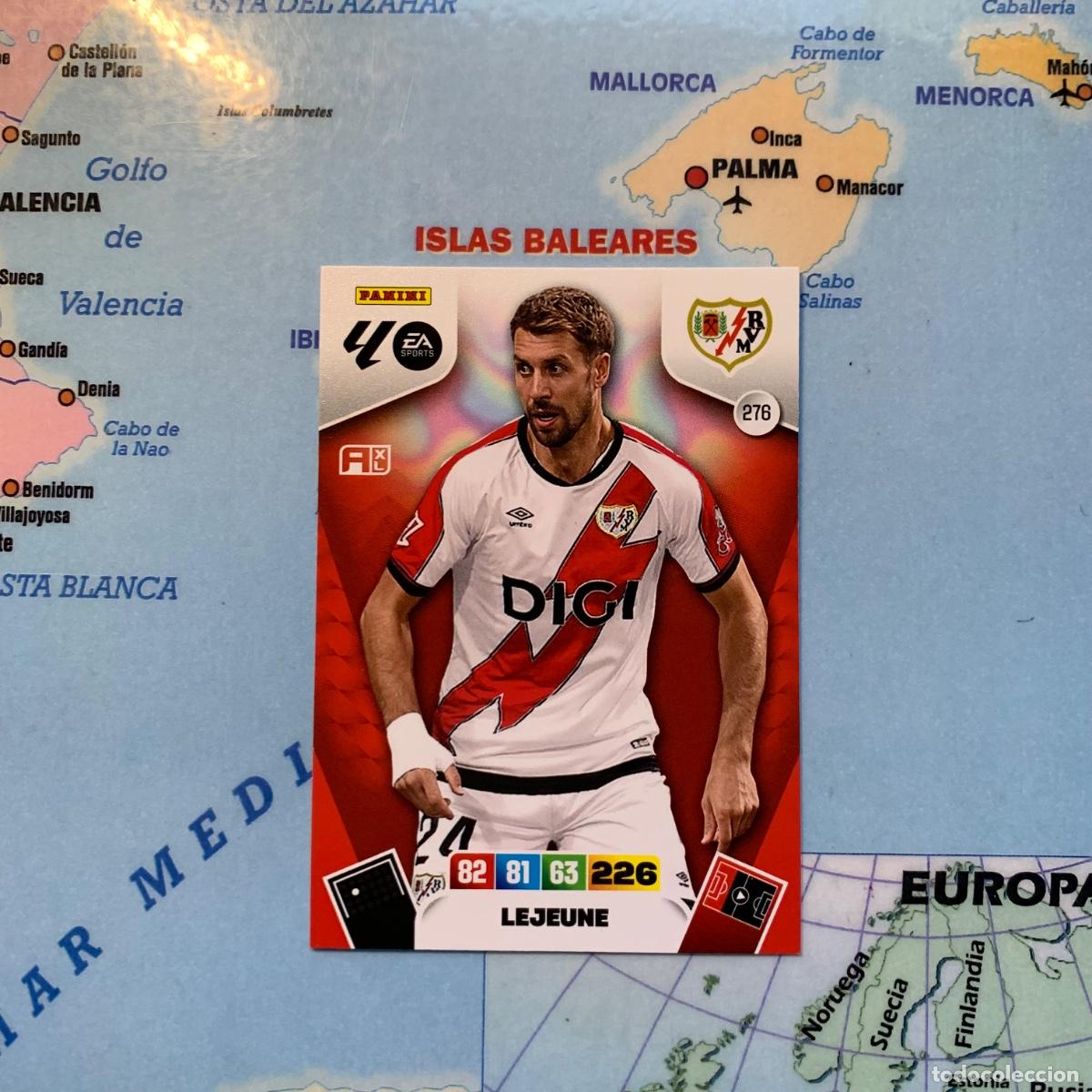 Cromos de F&uacute;tbol: Lejeune n&uacute;mero 276 del Rayo Vallecano cromo adrenalyn XL 25-26 2025-2026