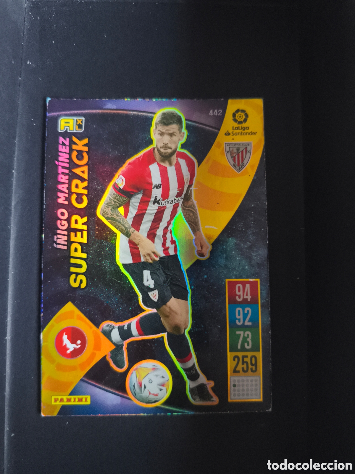 Cromos de F&uacute;tbol: &Iacute;&Ntilde;IGO MART&Iacute;NEZ 442 Super Crack Athletic Club Bilbao 2021-2022 ADRENALYN XL Panini