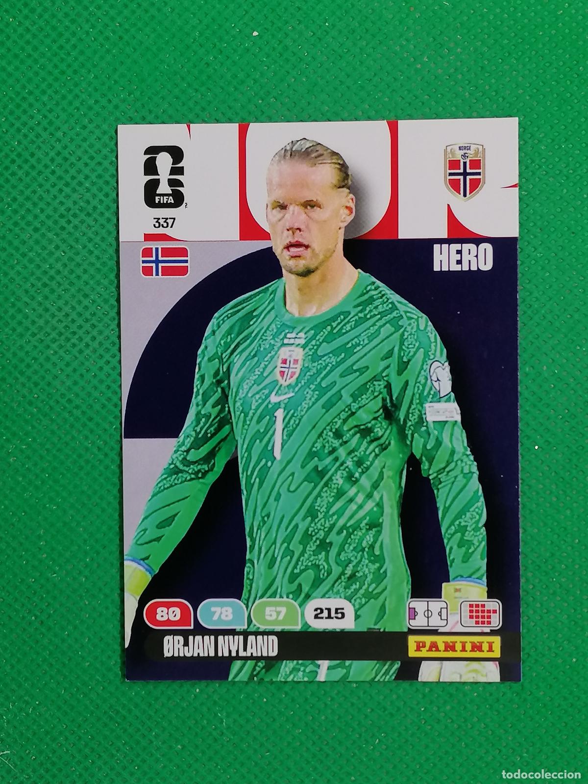 Cromos de F&uacute;tbol: 337 ORJAN NYLAND NORUEGA HERO ⚽ PANINI ADRENALYN FIFA WORLD CUP 26 2026 ⚽