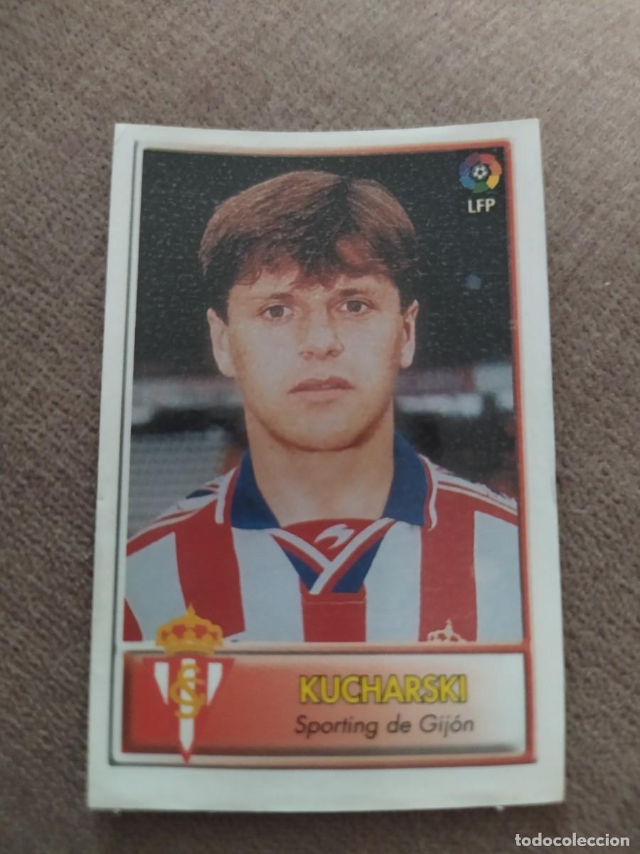 Figurine di Calcio: CROMO PEGATINA 87 KUCHARSKI SPORTING DE GIJ&Oacute;N BOLLYCAO FUTBOL LIGA 97-98