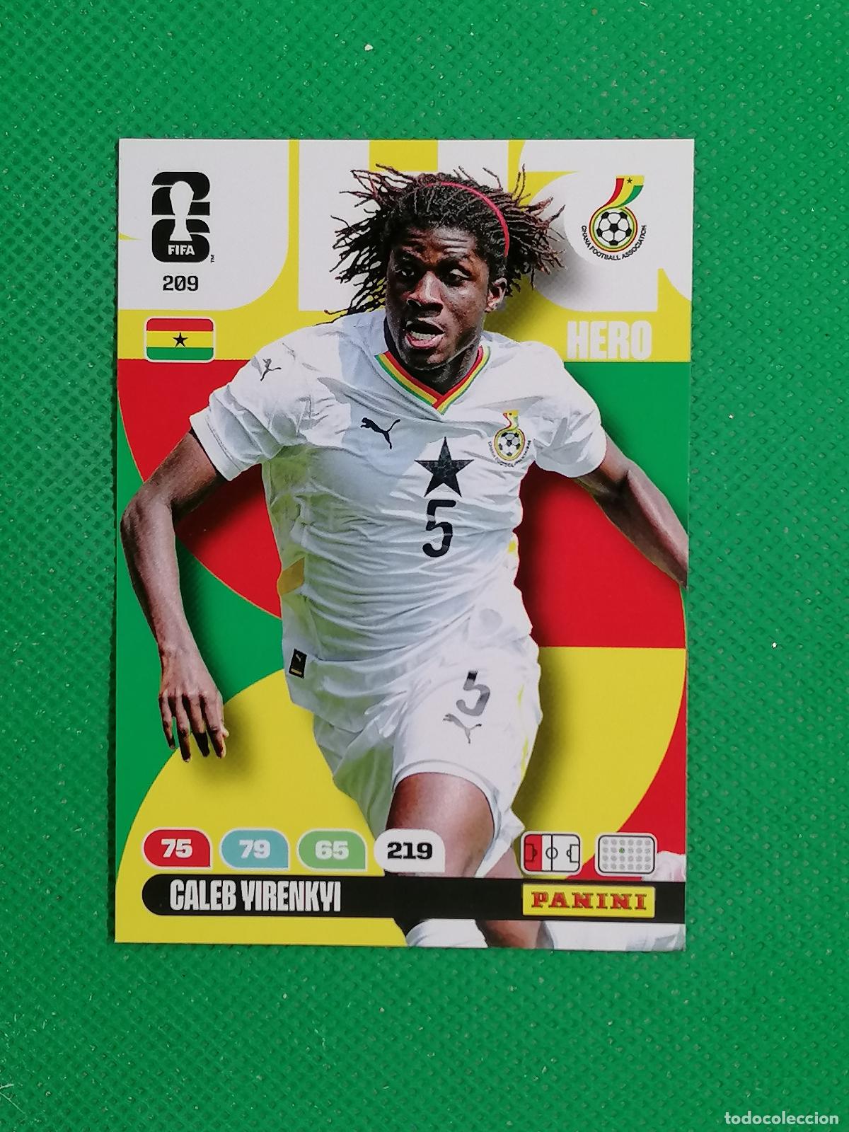 Cartes &agrave; collectionner de Football: 209 CALEB YIRENKYI GHANA HERO ⚽ PANINI ADRENALYN FIFA WORLD CUP 26 2026 ⚽