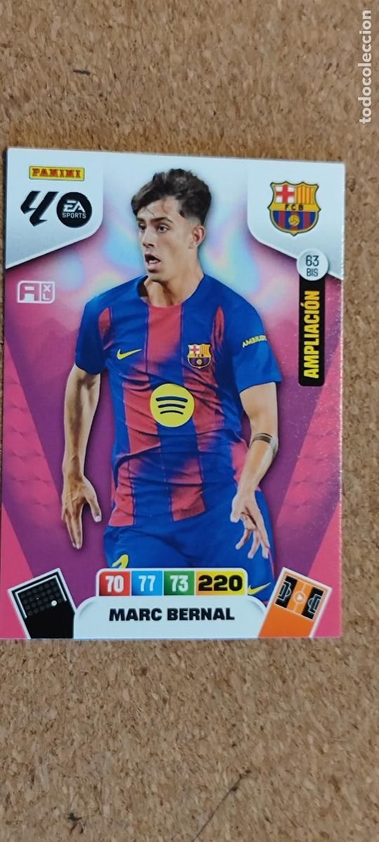 Cartes &agrave; collectionner de Football: ADRENALYN XL LA LIGA 25/26 CARD AMPLIACION MARC BERNAL FC BARCELONA # 63 BIS PANINI