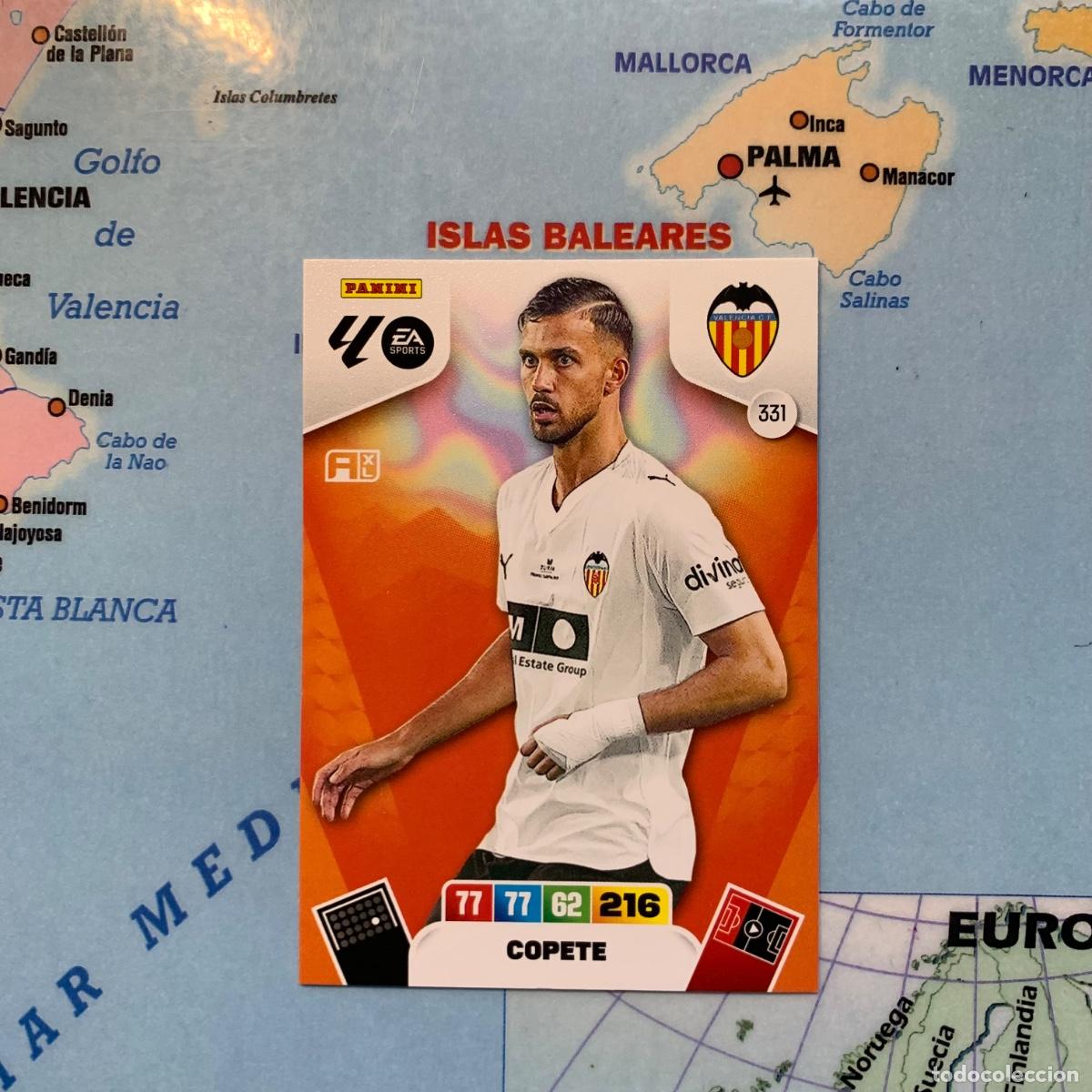 Cartes &agrave; collectionner de Football: Copete n&uacute;mero 331 del Valencia cromo adrenalyn XL 25-26 2025-2026