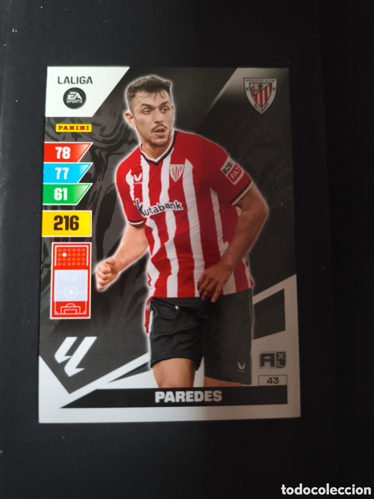 Cartes &agrave; collectionner de Football: PAREDES 43 Athletic Club Bilbao 2023-2024 ADRENALYN XL Panini