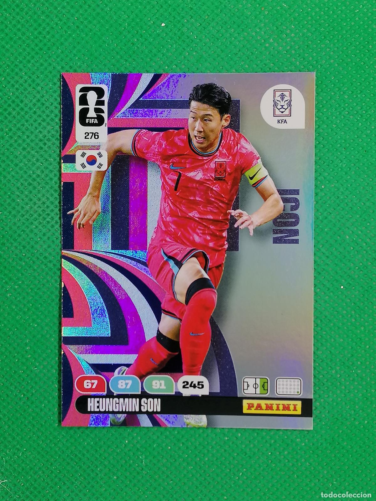Cartes &agrave; collectionner de Football: 276 HEUNGMIN SON KOREA ICON ⚽ PANINI ADRENALYN FIFA WORLD CUP 26 2026 ⚽